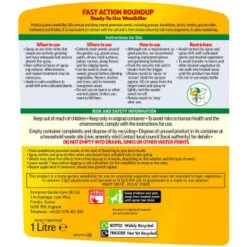 B&M Roundup Weedkiller Spray Gun 1L -Addis Homedecor Store 142685 round up fast action weedkiller spray gun 1l 2