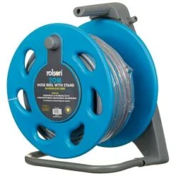 B&M Rolson Hose Reel With Stand 20m -Addis Homedecor Store 234003 rolson 20m hose stand set with 6 function spray gun set blue 4