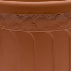 B&M Terracotta Round Planter 45cm -Addis Homedecor Store 235615 Woodland Fern Design Terracotta Round 45cm Planter 2