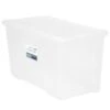 B&M Large Storage Box With Lid 110L - Clear