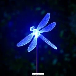 B&M Colour Changing Solar Stake Light - Dragonfly -Addis Homedecor Store 286951 colour changing stake solar light dragonfly