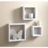 Lokken 3 Cube Shelves - White -Addis Homedecor Store 294102 vermont cube shelves white1