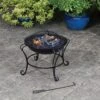 Boston Firepit 60cm -Addis Homedecor Store 306843 boston firepit lit1