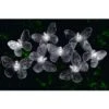 B&M 24 Solar LED Butterfly String Lights - White -Addis Homedecor Store 306895 solar powered 24 led string lights butterfly white1