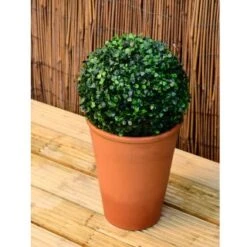 Solar Powered Topiary Ball - White LED 28cm -Addis Homedecor Store 3069331 hanging topiary night edit1