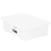 B&M Underbed Clear Storage Box With Lid 32L - Clear -Addis Homedecor Store 314173 32l underbed storage box with lid clear 2