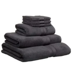 B&M Signature Zero Twist Bath Towel - Charcoal -Addis Homedecor Store 317249 317250 319251 319252 Signature Zero Twist charcoal towels 3