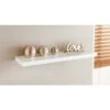 Norsk High Gloss Shelf 90cm - White 1 Norsk High Gloss Shelf 90cm - White -Addis Homedecor Store 318118 white high gloss shelf large 2