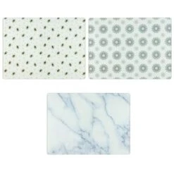 B&M Glass Chopping Board - Geo -Addis Homedecor Store 320025 glass chopping board group