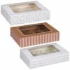 Betty Winters Large Cupcake Boxes 2pk 1 Betty Winters Large Cupcake Boxes 2pk -Addis Homedecor Store 320784 4pk cupcake boxes holds 12 group