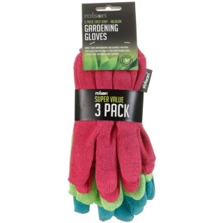 B&M Rolson Gardening Gloves 3pk 4 B&M Rolson Gardening Gloves 3pk - Image 2