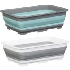 Addis Collapsible Washing Up Bowl - Aqua & Grey -Addis Homedecor Store 332198 addis collapsible washing up bowl grey and aqua 4
