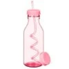 B&M Little Safari Kids Retro Tumbler & Straw - Pink -Addis Homedecor Store 332536 retro bottle with swirly straw and extra lid pink