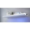 Alaska LED Light Shelf 80cm - Blue -Addis Homedecor Store 334635 alaska high gloss light up shelf blue1