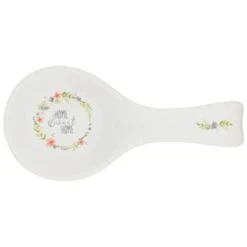 B&M Ceramic Spoon Rest -Addis Homedecor Store 337110 ceramic spoon rest home sweet home