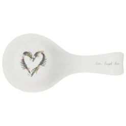 B&M Ceramic Spoon Rest -Addis Homedecor Store 337110 ceramic spoon rest live laugh love