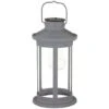Solar Lantern With Micro LED Bulb - Grey 1 Solar Lantern With Micro LED Bulb - Grey -Addis Homedecor Store 341989 lantern with micro bulb led grey