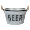 B&M Large Galvanised 'Beer' Bucket Planter -Addis Homedecor Store 342027 large drinks buckets beer1