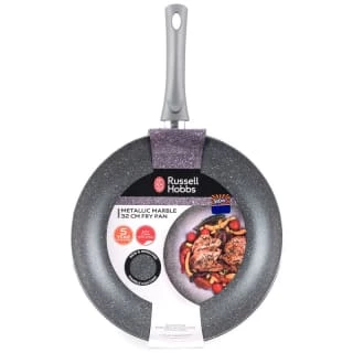 Russell Hobbs Metallic Marble Frying Pan 32cm 3 Russell Hobbs Metallic Marble Frying Pan 32cm