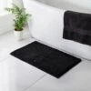 B&M Signature Microfibre Noodle Bath Mat - Black -Addis Homedecor Store 345476 signature bath mat black