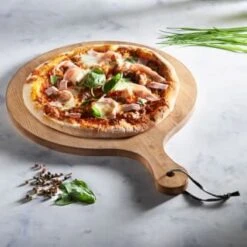 B&M Wooden Pizza Board -Addis Homedecor Store 346842 wooden chop and serve board