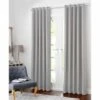 B&M Colorado Hopsack Fully Lined Eyelet Curtains 46 X 54" - Silver