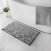 B&M Velvet Touch Bath Mat - Grey -Addis Homedecor Store 349930 velvet touch bath mat grey1
