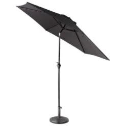 Crank Handle Parasol 2.7m - Black -Addis Homedecor Store 353335 crank tilt handle parasol 2 7m black 2