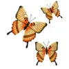 B&M Butterflies Wall Art 3pk - Orange -Addis Homedecor Store 353687 3pk butterflies wall art orange 2
