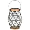B&M Metal Hexagonal Solar Lantern - Copper