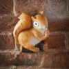 B&M Solar Powered Squirrel Ornament - Orange -Addis Homedecor Store 353904 solar powered garden squirrel brown