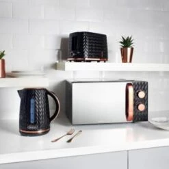Goodmans Textured 2 Slice Toaster - Black & Rose Gold 13 Goodmans Textured 2 Slice Toaster - Black & Rose Gold -Addis Homedecor Store 354906 358961 355248 goodmans black and rose gold textured breakfast set lifestyle
