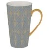 B&M Art Deco Latte Mug - Charcoal -Addis Homedecor Store 355732 art deco latte mugs charcoal