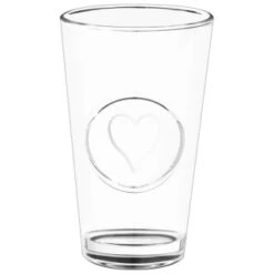B&M Heart Glasses 4pk -Addis Homedecor Store 356238 set of 4 hert embossed glasses 2