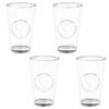 B&M Heart Glasses 4pk -Addis Homedecor Store 356238 set of 4 hert embossed glasses group