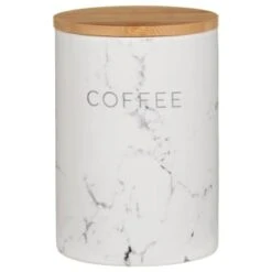B&M Marble Effect Kitchen Canisters 3pc -Addis Homedecor Store 356820 storage canisters marble effect coffee