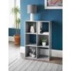Lokken 6 Cube Shelving Unit - Grey 2 Lokken 6 Cube Shelving Unit - Grey -Addis Homedecor Store 360086 lokken 6 cube grey
