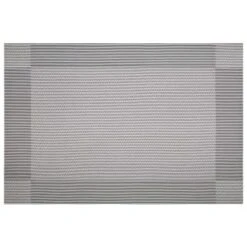 B&M Metallic Woven Placemats - Silver 4pk -Addis Homedecor Store 363869 4pk silver metallic woven placemats 4
