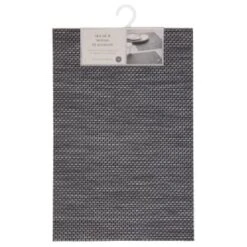 B&M Metallic Woven Placemats - Charcoal 4pk -Addis Homedecor Store 363876 4pk woven charcoal placemats