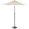 Crank Handle Parasol 2.7m - Cream -Addis Homedecor Store 365336 premium crank and tilt parasol 2.7m cream