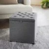 B&M Heritage Storage Ottoman - Grey -Addis Homedecor Store 365965 heritage storage ottoman