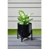 B&M New York Planter Large - Black -Addis Homedecor Store 366546 new york planter on stand large