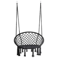 B&M Vancouver Hanging Chair - Black -Addis Homedecor Store 366698 vancouver black hanging chair 31
