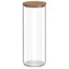B&M Tall Storage Container With Bamboo Lid -Addis Homedecor Store 368019 round storage container with bamboo lid 1750ml