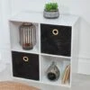 B&M Storage Cubes 2pk - Black -Addis Homedecor Store 368499 2pk urban paradise lokken black storage cubes
