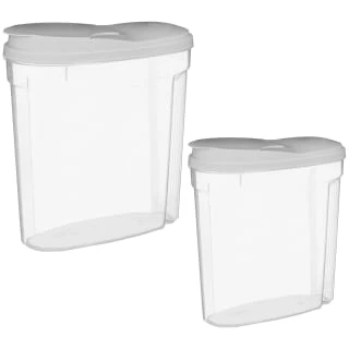 B&M Cereal Storage Container Set 2pk - Grey 3 B&M Cereal Storage Container Set 2pk - Grey
