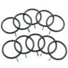 B&M Metal Curtain Rings 10pk - Black 1 B&M Metal Curtain Rings 10pk - Black -Addis Homedecor Store 369327 metal curtain rings black
