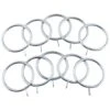 B&M Metal Curtain Rings 10pk - Shiny Nickle -Addis Homedecor Store 369328 metal curtain rings rings shiny nickle 2