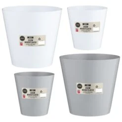 Indoor Planter 14cm - White 7 Indoor Planter 14cm - White -Addis Homedecor Store 369890 369891 369892 369893 21cm indoor planter grey 1