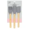B&M Betty Winters Silicone Utensils 3pk - Grey -Addis Homedecor Store 369972 3pk betty winters silicone utensils basting brush spoon and spatula grey